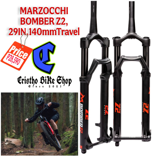 BOMBER Z2, 29IN, MARZOCCHI, 140mm TRAVEL, SWEEP-ADJ, MATTE BLK, STD/MATTE BLK LOGO,BOOST